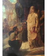 19th C Arthur Keith O/C Signed After Heva Coomans &#39;Woman In Supplication&#39; - $754.60 CAD