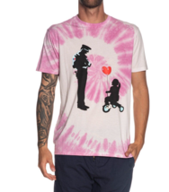 GUESS x Brandalised Tie Dye Police Love Balloon Tee Pink ( M ) - £63.30 GBP