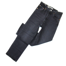 NWT Levi&#39;s Ribcage Straight Ankle in Feelin&#39; Cagey Black Super High Rise Jean 29 - £49.56 GBP