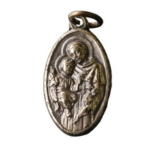Vintage Religious Medallion Pendant Jesus made in Italy dq - $35.50