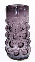 Vintage 1960s Blenko Purple Bubble Glass Vase Designed by Wayne Husted - $157.41