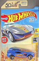 2018 Hot Wheels #260 HW 50th Race Team 7/10 FAST MASTER Blue w/50th Slot DIsh Sp - £5.86 GBP