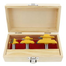 Deadwood Crafted Tools 45 Degree Locking Miter Bit Set - 3Pc 1/2In Wood Router B - £43.95 GBP