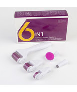 6-In-1 Derma Roller Skin Care Kit Titanium for Body, Cellulite, Wrinkles... - $348.24 MXN