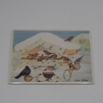 Villeroy &amp; Boch Porcelain Vilbo Card 1980s Bird Feeding - £11.64 GBP