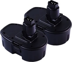 2-Pack 18V 3.6Ah Dc9098 Dc9099 Replacement Battery For Dewalt 18V Battery, Black - $43.99