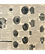 1969 Baseball Gloves Equipment 1901 Repro Advertisement Sears Sports DWU16G - $454.76 MXN