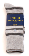 Polo Ralph Lauren Gray Trouser Socks 3 in Package Men&#39;s 6-12.5  NWT - £30.95 GBP