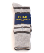Polo Ralph Lauren Gray Trouser Socks 3 in Package Men&#39;s 6-12.5  NWT - £31.13 GBP