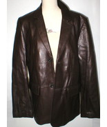 New Mens M Wilsons Leather Jacket Car Coat Dark Brown Medium Buttons Off... - £633.08 GBP