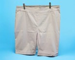 NWT Soft Surroundings Super Stretch 12&quot; Pull On Shorts White Size 2X 22W - $43.56