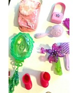 Barbie Doll Clothing &amp; Accessories Lot Boots Purse Brush Comb Lot  - $9.40 CAD