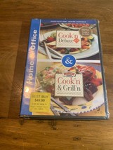 Cook&#39;n Deluxe Cook&#39;n &amp; Grill&#39;n Recipe Organizer Version 6 2 Disc PC Software - £10.09 GBP