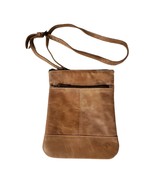 Oak River Women Brown Leather Crossbody Purse Enjoy The Journey - $29.02