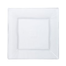 Hanna K. Signature Collection 10 Count Square Plastic Plate, 8-Inch, Clear - $4.74