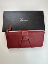 Lavemi Women’s Red Leather Wallet Pocket Book - $12.19