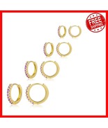 Lightweight Silver Huggie Hoop Earrings for Women - Perfect for Sensitiv... - $582.46 MXN