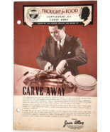 Kroger Food Foundation Meat Carving Guide Booklet 1930&#39;s Grocery &amp; Bakin... - £10.82 GBP