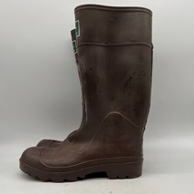 Northerner By Servus Mens Brown Pull On Round Toe Rubber Rain Boots Size 9 - £27.25 GBP