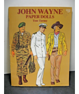 Vintage 1981 John Wayne Paper Dolls Cut Outs Un Cut Tom Tierney Brand NEW - $13.70 CAD