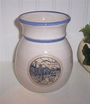 Deneen Pottery 1988 Special Edition Squatty Pot/ Vase&quot;Sunrise Farm&quot; Sc - $24.74