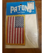 Patons By Nielson American Flag No Sew Peel Off Vinyl Patch Vintage D - $72.25 MXN