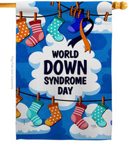 World Down Syndrome Day - Impressions Decorative House Flag H115214-BO - £29.23 GBP