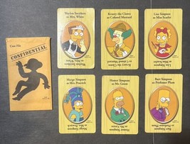 Clue The Simpsons 2nd Edition Replacement Parts - 6 Suspect Cards + Enve... - $9.75