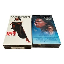 Whoopi Goldberg Lot 2 VHS Sister Act II and Clara&#39;s Heart Vintage New Sealed - £18.15 GBP
