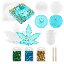 14PCS Home Decor Resin Handmade DIY Craft Ashtray Silicone Mold Maple Leaf Mould - £21.06 GBP