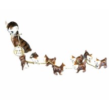 Vtg Cat with 9 Lives Mother Kittens Chained Family Japan Cermaic Figurin... - $1,482.43 MXN