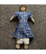 Vintage Tin Head 18” Minerva Doll Hand Painted Blue Eyes EUC - €60,20 EUR