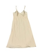 Vanity Fair 38TT Full Slipdress Beige NWT Vintage Irregular Satin Lace Trim - £17.74 GBP