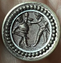 16 Antique  Metal Buttons Medieval Knights Fighting Shank 3/4&quot; - $1,985.31 MXN