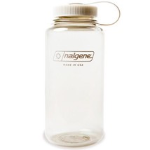 Nalgene Sustain 32oz Wide Mouth Bottle (Cotton) Recycled Reusable - £12.47 GBP