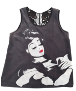 Disney Couture Tank Top Women’s Size Sleeveless Sleeping Beauty Black T-... - $16.26 CAD