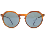 Persol Sunglasses 3281 S 96/56 Terra di Siena Brown Round Frames Blue Le... - $138.59