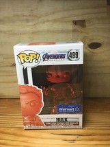 Funko POP EXCLUSIVE  Red Hulk Chrome w/ Infinity Gauntlet #499 Endgame Figure - £10.27 GBP