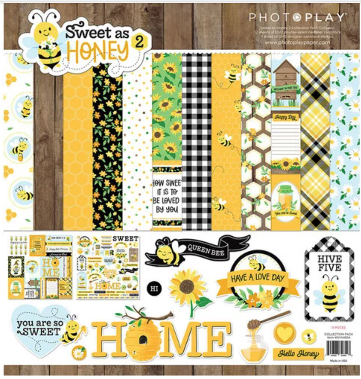 Sweet as Honey 2 Collection Pack and Ephemera Pack. Photoplay. Scrapbooking - $20.75