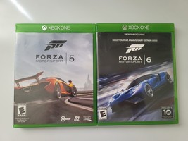 Xbox One Forza Motorsport 5 &amp; 6 LOT of 2 Games Tested Working Bundle Mic... - £23.09 GBP