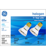 GE Soft White 60W Halogen Indoor Floodlight PAR16 Light Bulb (2-Pack) - £8.80 GBP