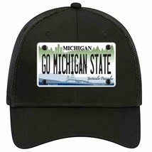 Go Michigan State Novelty Black Mesh License Plate Hat - £22.80 GBP