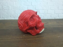 Skull Skeleton Head Tibetian Style Flower from Billiard Ball Number 3 Ca... - $80.00