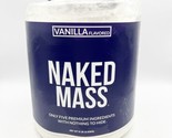 NAKED MASS Vanilla Natural Weight Gainer Protein Powder 8lb Bulk BB 6/25... - £63.20 GBP