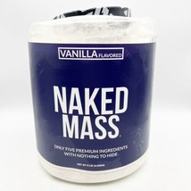 NAKED MASS Vanilla Natural Weight Gainer Protein Powder 8lb Bulk BB 6/25... - £62.92 GBP