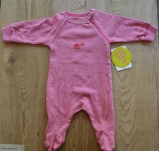 Kushies Preemie Pink Long Sleeve Side Zipper Sleeper Footie, to 5 pounds - $19.77