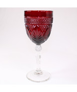 Cristal D&#39;Arques Durand Luminarc Wine Water Goblet Glass Ruby Red 8&quot; Win... - €11,58 EUR