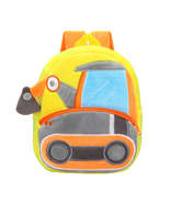 Anykidz 3D Yellow Excavator Kids School Backpack Cute Cartoon Animal Sty... - £33.10 GBP