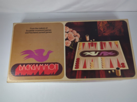 Vintage Backgammon Board Game 1975 S and R Games Classic Strategy Complete - £12.69 GBP