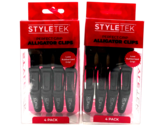 StyleTek Perfect Grip Alligator Clips Black 4 Pieces-2 Pack - $22.72